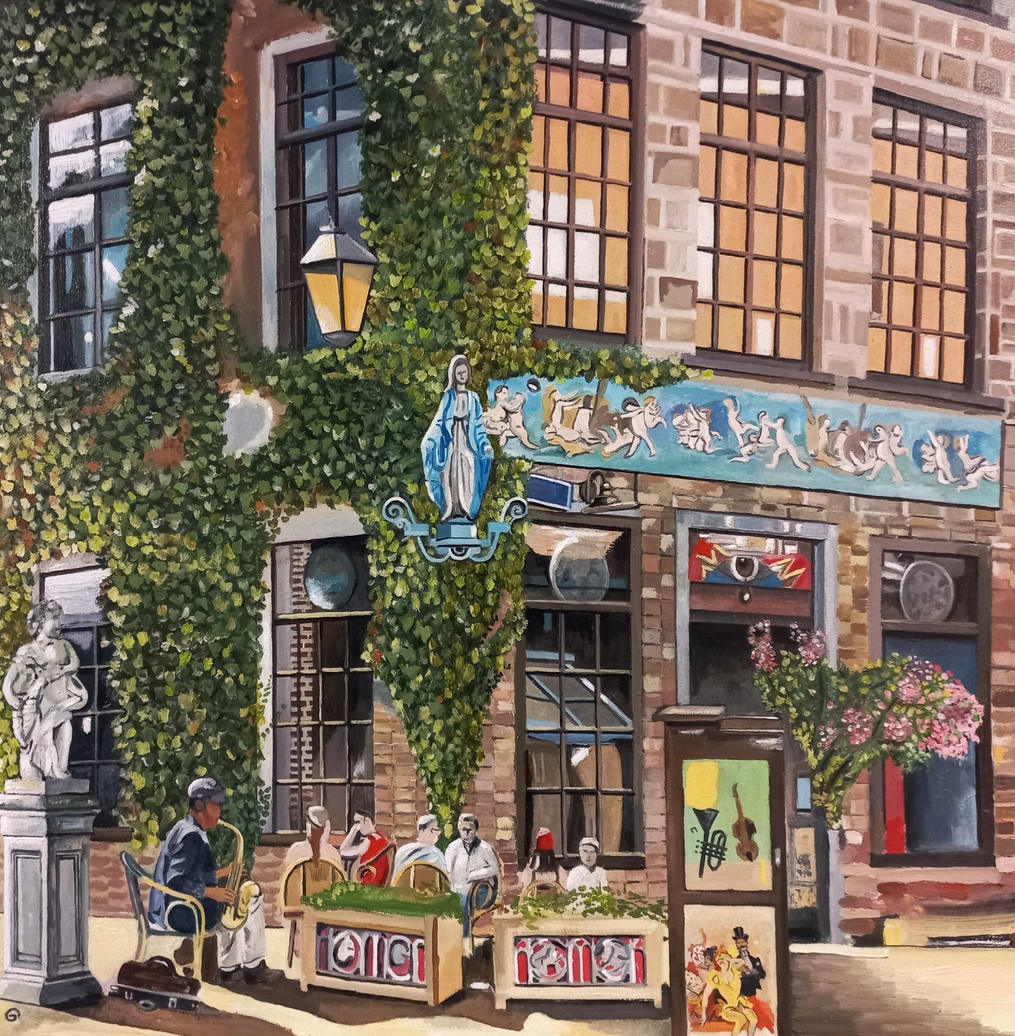 Het Elfde Gebod Antwerpen schilderij painting kathedraal restaurant cafe Authentiek Torfbrud 10 2000 Antwerpen