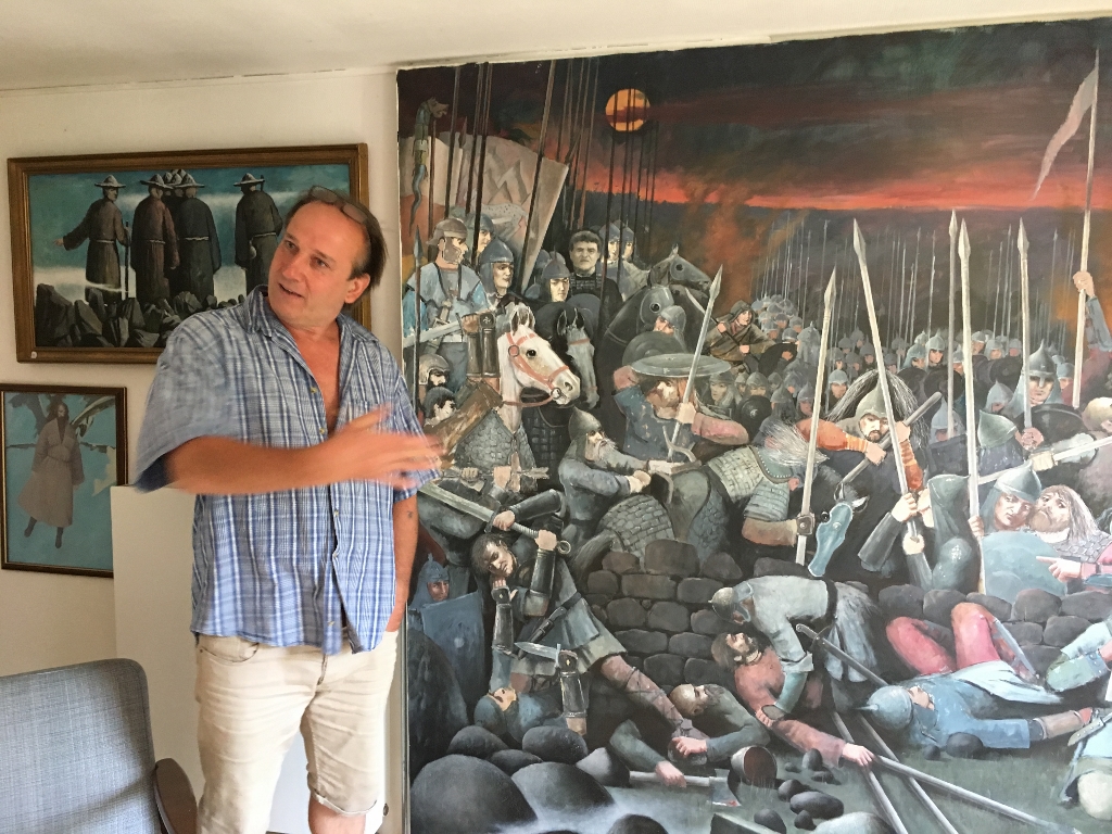 gor Toguazev kuntsschilder , artist peinture Avioth France Frankrijk