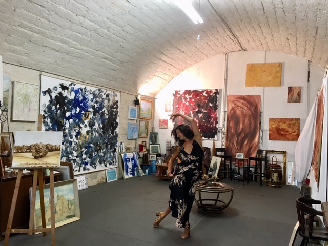 Sacha Polianina artiste peinture danseur Montmedy France 2019