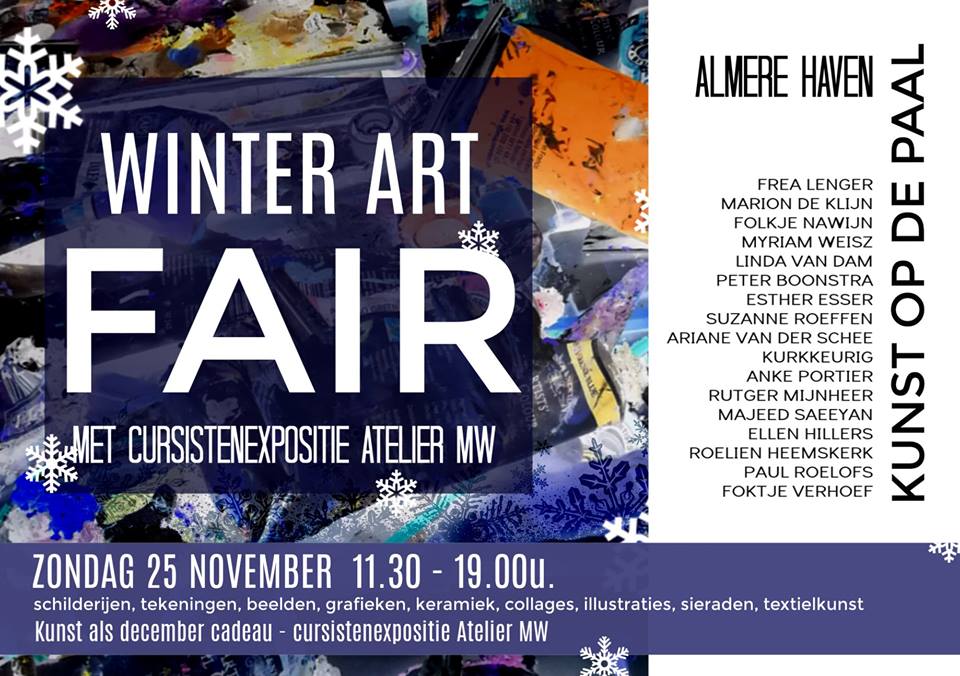 Peter Boonstra kunstchilder Almere Haven Open dag 25 november 2018